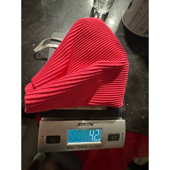 NWOT Babaton Aritzia Sculpt Knit Ribbed One Shoulder Cropped Tank Pink Small - Picture 3 of 9